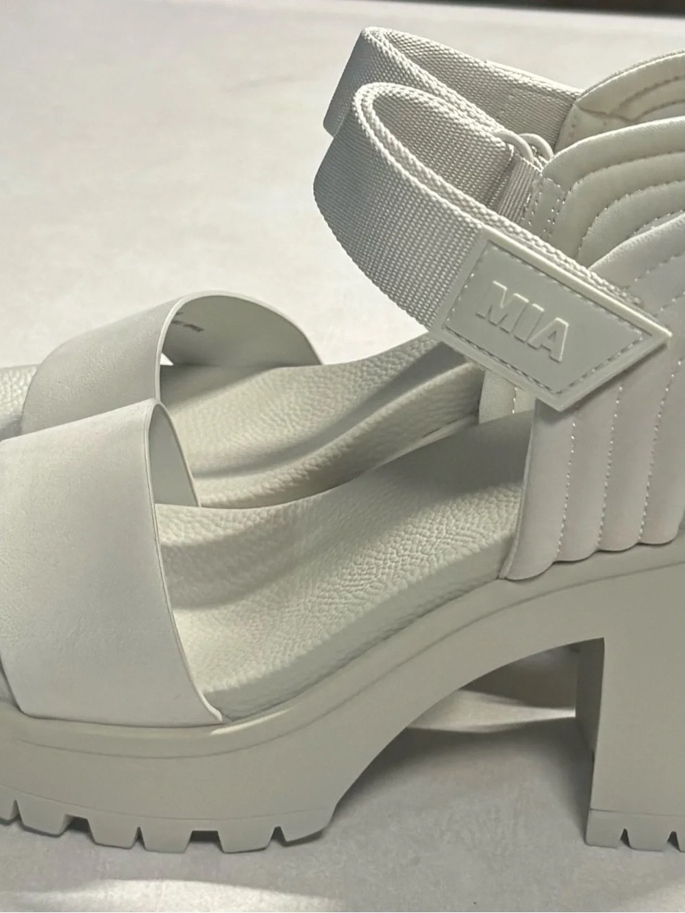 MIA Ivelisse Platform Sandal in off white  Neutral